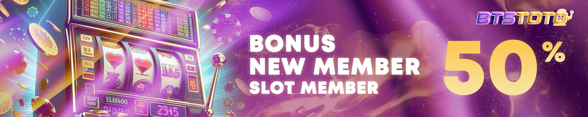 bonus new member baru slot online 50%